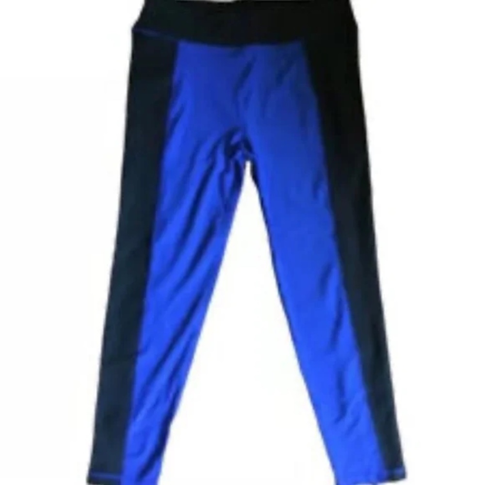 ZUZUZEN ACTIVE Black And Blue Active Wear Leggings Women Size L